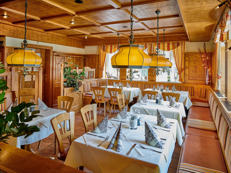 Die gemütliche Gaststube im Gasthof zur Post